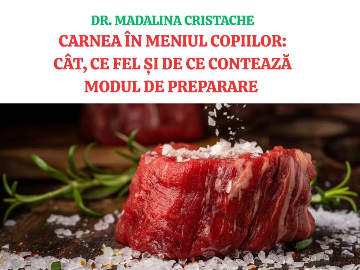 Carnea în meniul copiilor: cât, ce fel și de ce contează modul de preparare