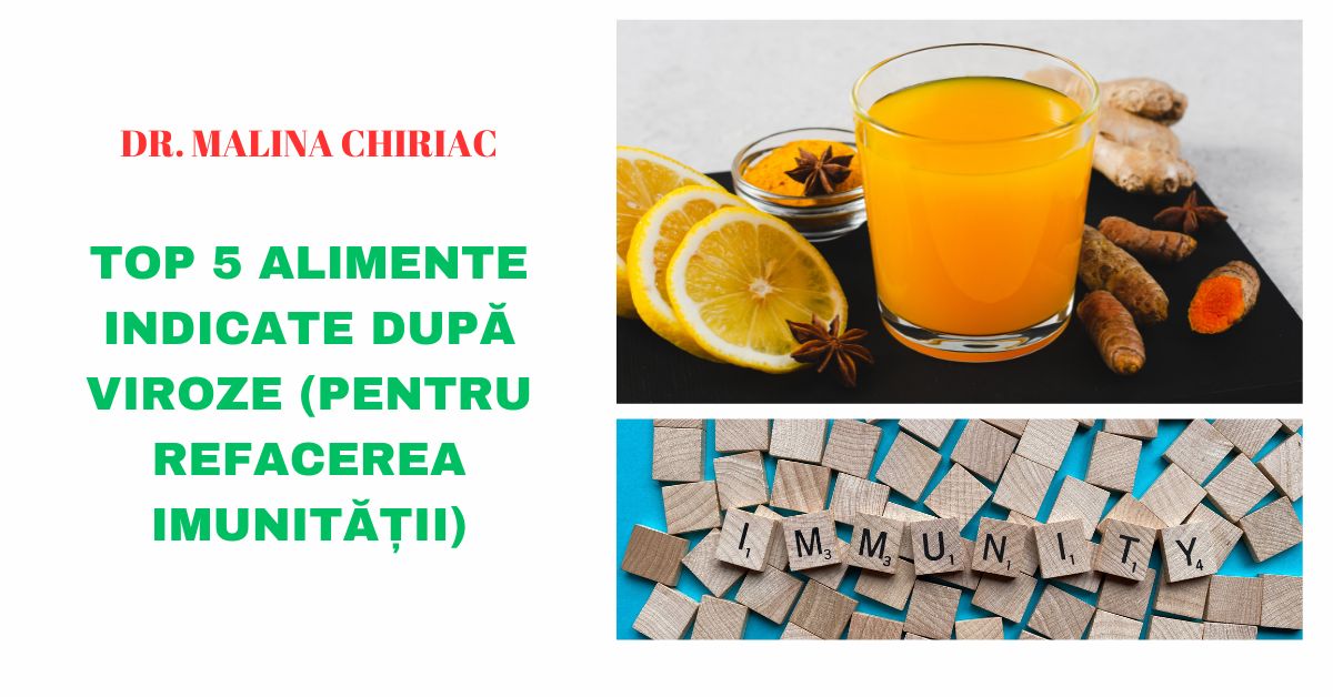 Top 5 alimente indicate după viroze (pentru refacerea imunității)